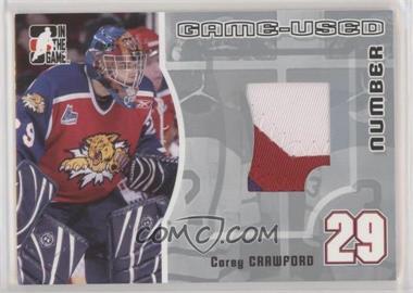 2005-06 In the Game Heroes and Prospects - Game-Used Number - Silver #GUN-37 - Corey Crawford /30