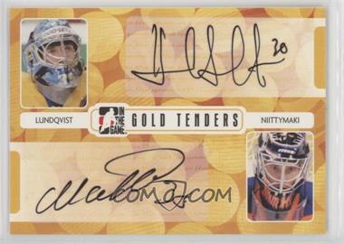 2005-06 In the Game Heroes and Prospects - Gold Tenders #GT-LN - Henrik Lundqvist, Antero Nittymaki /15