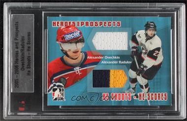 2005-06 In the Game Heroes and Prospects - He Shoots He Scores #HSHS-41 - Alex Ovechkin, Alexander Radulov /20 [Uncirculated]