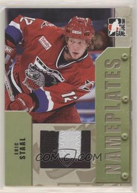 2005-06 In the Game Heroes and Prospects - Nameplates - Gold #N-25 - Eric Staal /1