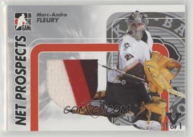 2005-06 In the Game Heroes and Prospects - Net Prospects Jerseys - Silver ITG Vault Silver #NP-02 - Marc-Andre Fleury /1