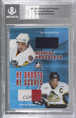 2005-06 In the Game Heroes and Prospects - Redemption He Shoots He Scores #HSHS-28 - Jay Bouwmeester, Anthony Stewart /20 [Uncirculated]