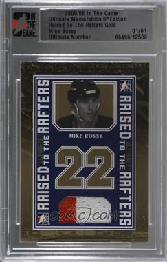 2005-06 In the Game Ultimate Memorabilia 6th Edition - Raised to the Rafters Jersey - Gold #_MIBO - Mike Bossy /1 [Uncirculated]
