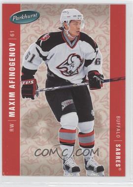 2005-06 Parkhurst - [Base] #51 - Maxim Afinogenov