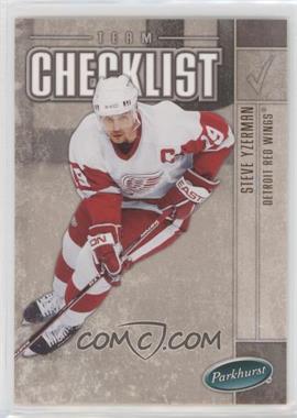 2005-06 Parkhurst - [Base] #681 - Team Checklist - Steve Yzerman