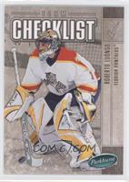 Team Checklist - Roberto Luongo