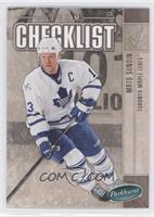 Team Checklist - Mats Sundin