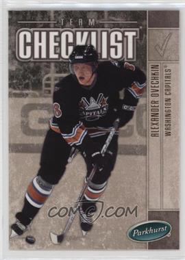 2005-06 Parkhurst - [Base] #700 - Team Checklist - Alexander Ovechkin