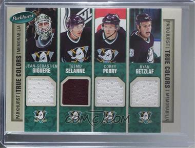 2005-06 Parkhurst - True Colors #TC-ANA - Teemu Selanne, Sandis Ozolinsh, Scott Niedermayer, Ryan Getzlaf, Rob Niedermayer, Corey Perry, Joffrey Lupul, Jean-Sebastien Giguere