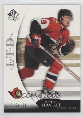 2005-06 SP Authentic - [Base] - Limited #70 - Martin Havlat /100