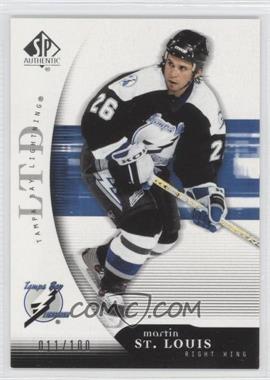 2005-06 SP Authentic - [Base] - Limited #88 - Martin St. Louis /100