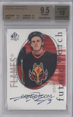 2005-06 SP Authentic - [Base] #140 - Future Watch - Dion Phaneuf /999 [BGS 9.5 GEM MINT]