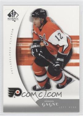 2005-06 SP Authentic - [Base] #75 - Simon Gagne