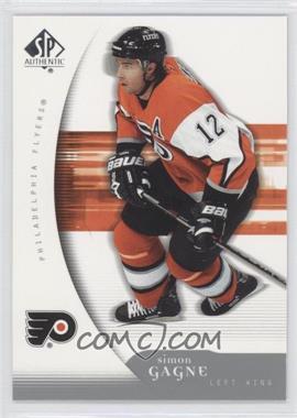 2005-06 SP Authentic - [Base] #75 - Simon Gagne