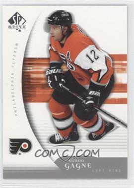 2005-06 SP Authentic - [Base] #75 - Simon Gagne