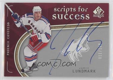 2005-06 SP Authentic - Scripts for Success #SS-JL - Jamie Lundmark /100 [EX to NM]