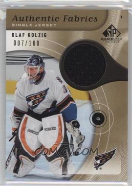 2005-06 SP Game Used Edition - Authentic Fabrics - Gold #AF-OK - Olaf Kolzig /100