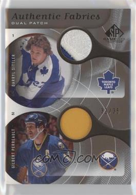 2005-06 SP Game Used Edition - Authentic Fabrics Dual - Patch #AP2-SP - Darryl Sittler, Gilbert Perreault /35