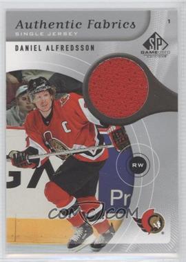2005-06 SP Game Used Edition - Authentic Fabrics #AF-DA - Daniel Alfredsson
