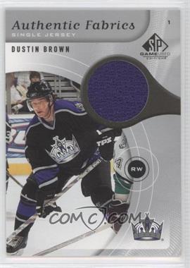 2005-06 SP Game Used Edition - Authentic Fabrics #AF-DB - Dustin Brown