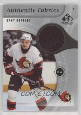 2005-06 SP Game Used Edition - Authentic Fabrics #AF-DH - Dany Heatley