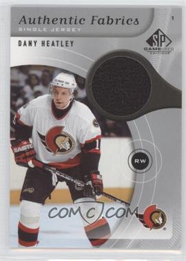 2005-06 SP Game Used Edition - Authentic Fabrics #AF-DH - Dany Heatley