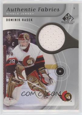 2005-06 SP Game Used Edition - Authentic Fabrics #AF-HA - Dominik Hasek