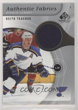 2005-06 SP Game Used Edition - Authentic Fabrics #AF-KT - Keith Tkachuk