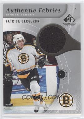 2005-06 SP Game Used Edition - Authentic Fabrics #AF-PB - Patrice Bergeron