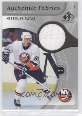 2005-06 SP Game Used Edition - Authentic Fabrics #AF-SA - Miroslav Satan