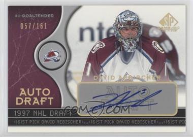 2005-06 SP Game Used Edition - Auto Draft #AD-DA - David Aebischer /161