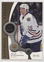 Authentic Rookies - Brad Winchester #/25