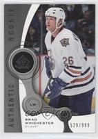 Authentic Rookies - Brad Winchester #/999