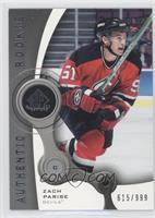 Authentic Rookies - Zach Parise #/999