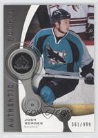 Authentic Rookies - Josh Gorges #/999