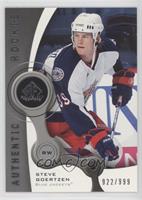 Authentic Rookies - Steve Goertzen #/999