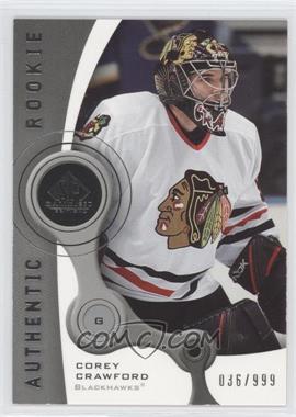 2005-06 SP Game Used Edition - [Base] #201 - Authentic Rookies - Corey Crawford /999