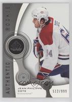 Authentic Rookies - Jean-Philippe Cote #/999