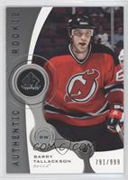 Authentic Rookies - Barry Tallackson #/999