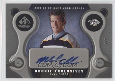 2005-06 SP Game Used Edition - Rookie Exclusives - Silver #RE-RS.2 - Ryan Suter (Mike Cammalleri Autograph) /5