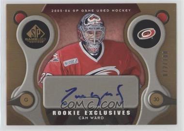 2005-06 SP Game Used Edition - Rookie Exclusives #RE-CW - Cam Ward /100