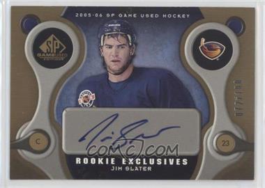 2005-06 SP Game Used Edition - Rookie Exclusives #RE-JS - Jim Slater /100