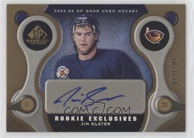 2005-06 SP Game Used Edition - Rookie Exclusives #RE-JS - Jim Slater /100