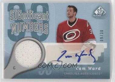 2005-06 SP Game Used Edition - Significant Numbers #SN-CW - Cam Ward /30