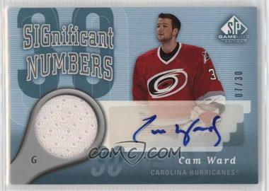 2005-06 SP Game Used Edition - Significant Numbers #SN-CW - Cam Ward /30