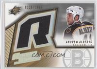 Rookie Jersey - Andrew Alberts #/1,999