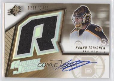 2005-06 SPx - [Base] #158 - Rookie Jersey - Hannu Toivonen /1499