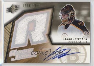 2005-06 SPx - [Base] #158 - Rookie Jersey - Hannu Toivonen /1499