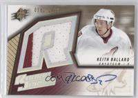 Rookie Jersey - Keith Ballard #/1,499