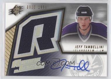 2005-06 SPx - [Base] #231 - Rookie Jersey - Jeff Tambellini /1999